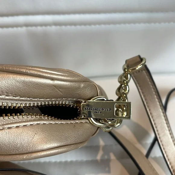 Karl Lagerfeld Gold Handbag - Picture 7 of 7